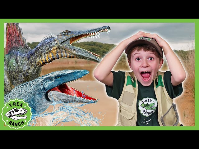 Underwater Dinosaurs & EPIC Adventure! | T-Rex Ranch Dinosaur Videos for Kids