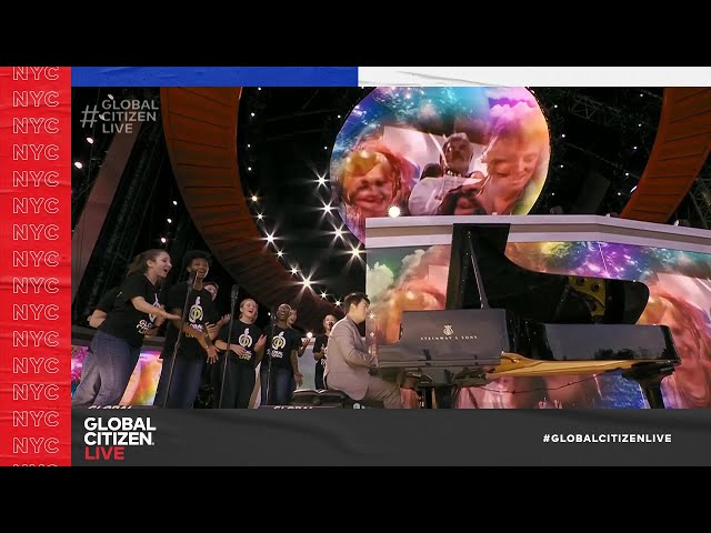 Lang Lang - We Are the World (Live with Choir in Central Park 2021) | Global Citizen Live