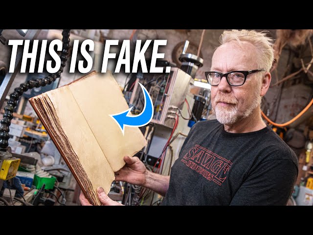 Adam Savage Makes an Old Book From Scratch