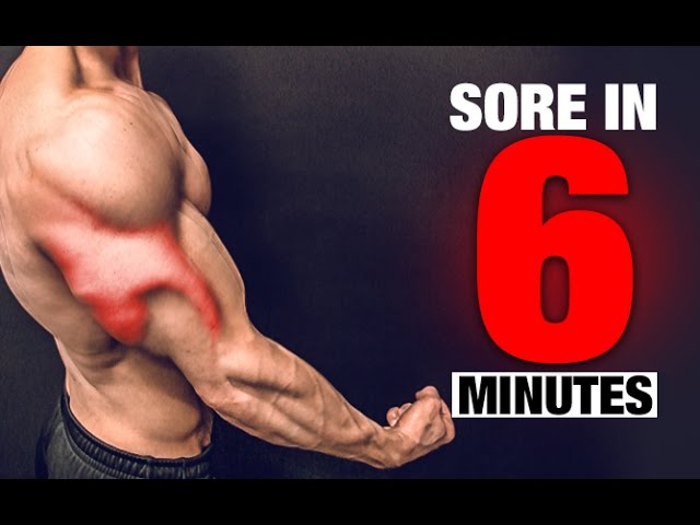 Brutal Triceps Workout (SORE IN 6 MINUTES!)