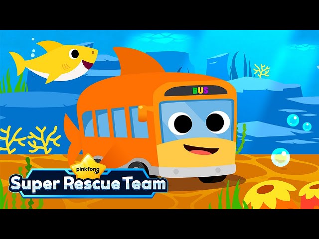 Shark Bus | Doo Doo Baby Shark | Best Car Song | Wheels On The Bus | Pinkfong Super Rescue Team