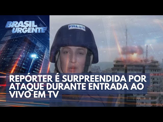 Repórter é surpreendida por ataque durante entrada ao vivo | Brasil Urgente