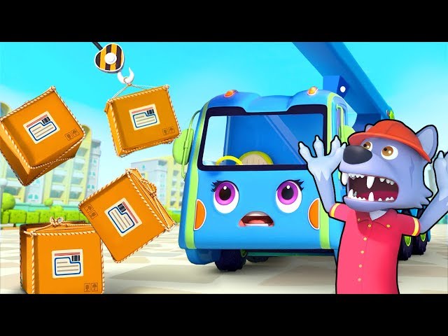 Crane Truck and Big Bad Wolf | Cars for Kids | Nursery Rhymes | Kids Songs | Kids Cartoon | BabyBus