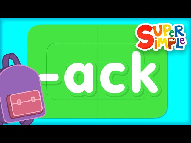 Word Family “ack” | Turn & Learn ABCs | Super Simple ABCs