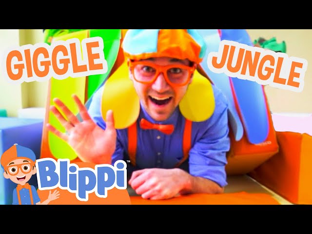 Blippi Spends a Fun Day at the Giggle Jungle Indoor Playground! | Blippi Full Episodes