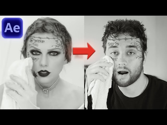 Taylor Swift FACE WIPE EFFECT ! (Adobe After Effects Tutorial) (NO PLUGINS)