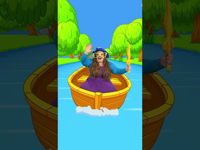 Row, Row, Row Your Boat... Watch out for those crocodiles! 🐊 #shorts #nurseryrhymes