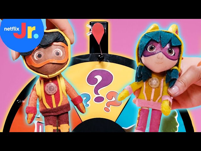 Spin the Toy Play GAME Wheel! Action Pack | Netflix Jr