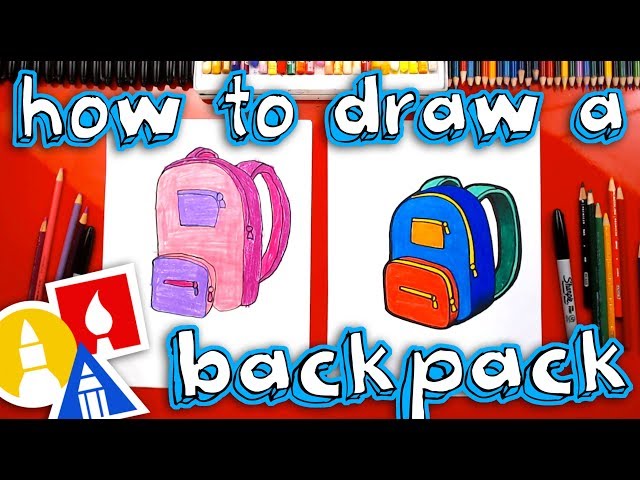 How To Draw A School Backpack