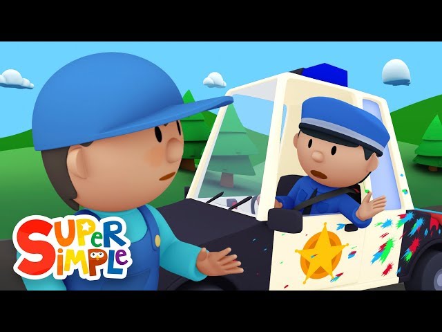 Police Officer Oona chases a paint thief and gets a BIG SURPRISE! | Police Car Wash