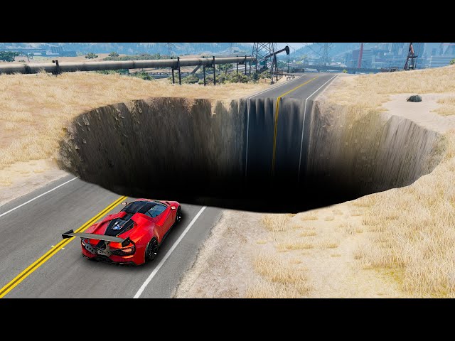 Testing CARS vs HUGE POTHOLES in GTA 5!