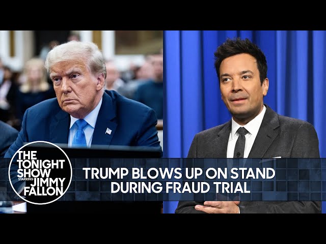 Trump Blows Up on Stand During Fraud Trial, Putin's 2024 Presidential Run | The Tonight Show