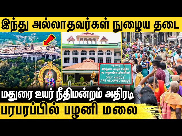 பழனி கோயிலில் அனுமதி இல்லை - Palani Temple Issue | Madurai High Court | Breaking News