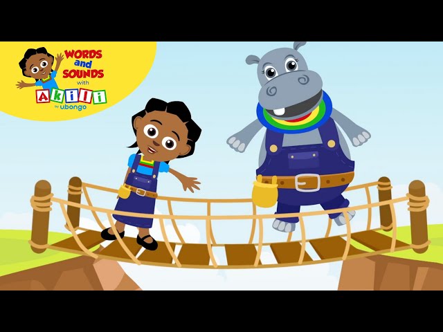 My Favourite Bridge is Falling Down | Nursery Rhymes from Akili and Me |Words and Sounds with Akili