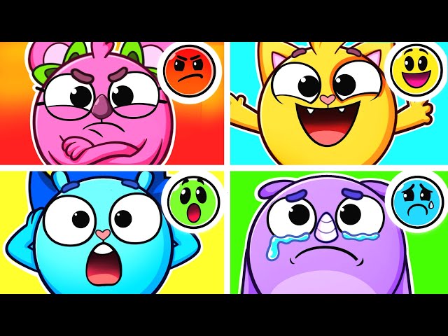 Feelings And Emotions Song 😭😊😠 Funny Kids Songs 😻🐨🐰🦁 And Nursery Rhymes by Baby Zoo