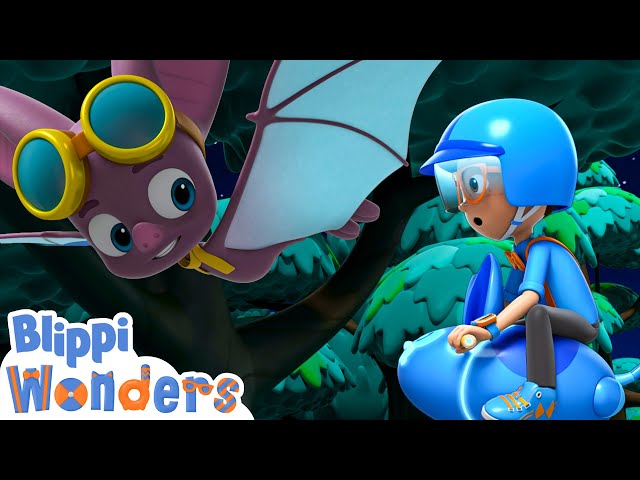 Blippi Wonders - Blippi Flies with a Bat! | Educational Cartoons for Kids | Blippi Toys
