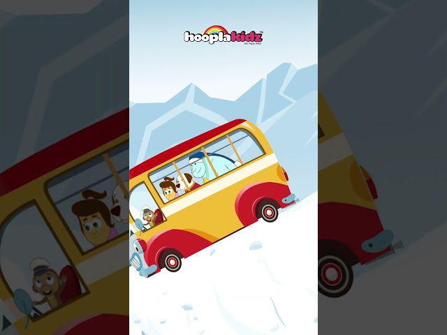 Wheels On The Bus With HooplaKidz Adventure Gang #shorts #nurseryrhymes #kidssong #hooplakidz