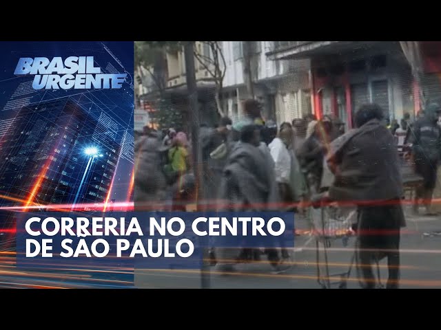 Correria no centro de São Paulo