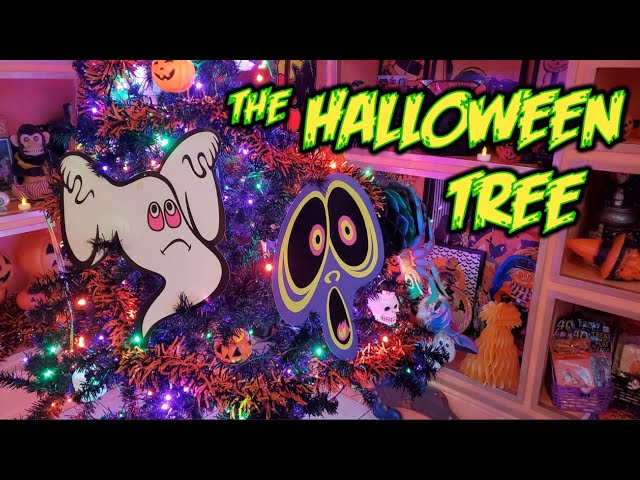 Spooky Halloween Tree DIY Decoration Idea 🎃 Using Ollny LED String lights and Beistle Die Cuts