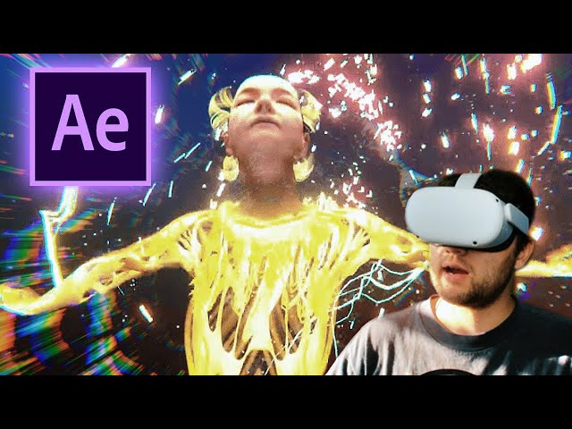 Create IMMERSIVE VR / 360 ENVIRONMENTS with ONLY AFTER EFFECTS | 3D World Tutorial