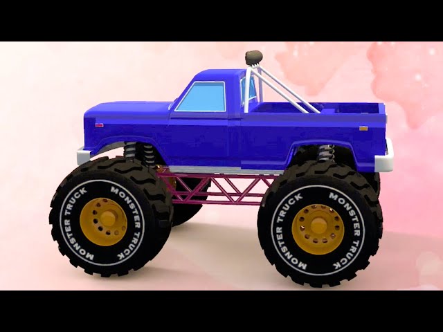 Monster Truck Formation & Vehicle Washing Videos