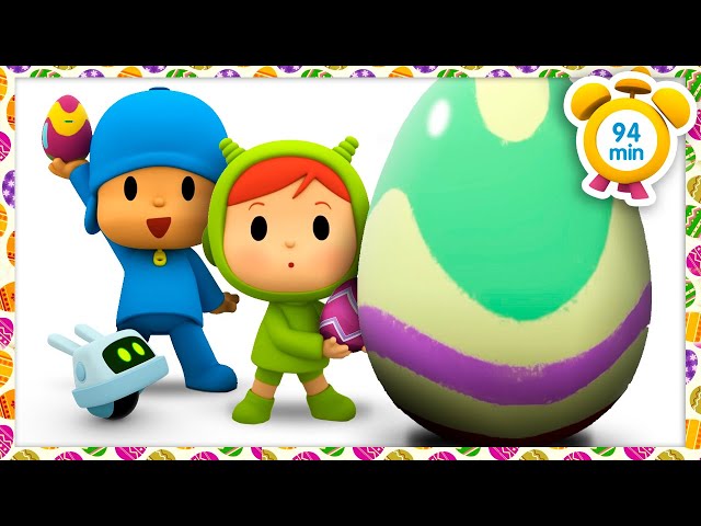🍫 POCOYO ENGLISH - The Great Battle of the Easter Eggs [94 min] Full Episodes |VIDEOS and CARTOONS