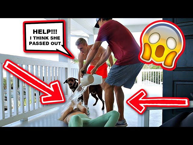 PASSING OUT While WORKING OUT Prank On Boyfriend! *GOES WRONG*