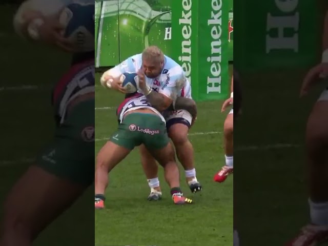 265kg collision in rugby! Manu Tuilagi on Ben Tameifuna