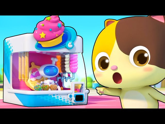 Baby Buys Yummy Ice Cream | Robot Vending Machine | Nursery Rhymes | Kids Songs | for kids | BabyBus
