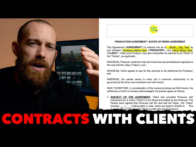HOW TO CREATE CONTRACTS! VIDEO PRODUCTION CLIENTS