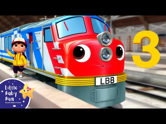 1-10 Trains & Helicopters Song ⭐Little Baby Bum - Nursery Rhymes for Kids | Baby Song 123
