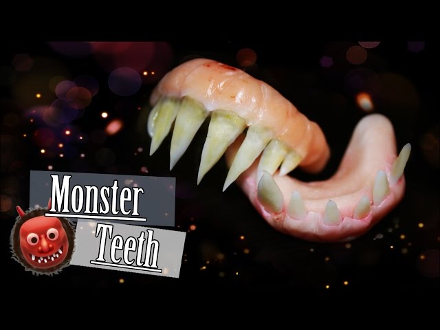 Halloween How to " Monster Teeth" | Electra Snow