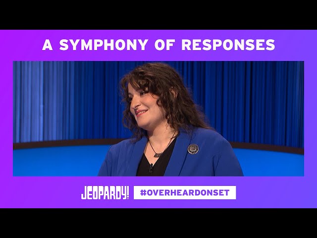 A Symphony of Responses | Overheard on Set | JEOPARDY!