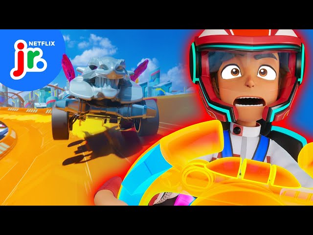 Cheese Spray on the Tracks! 🧀🏎️💨 Hot Wheels Let's Race | Netflix Jr