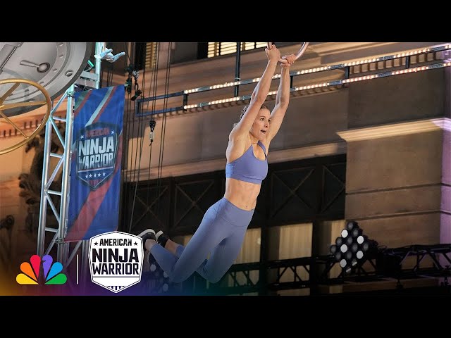 Mady Howard Powers Through Close Calls | American Ninja Warrior | NBC