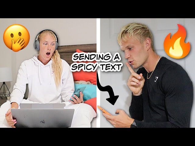 Sending My Girlfriend a SPICY Text to get her Reaction!