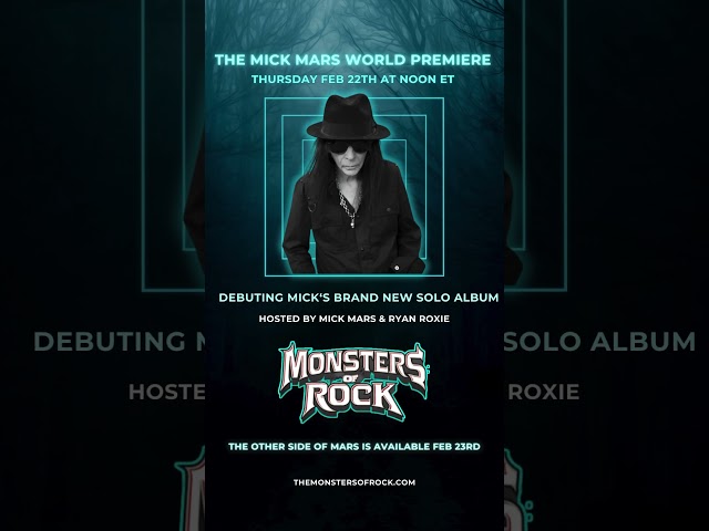 This Thursday @ Noon ET the WORLD PREMIERE of Mick Mars’ new solo album, The Other Side of Mars.