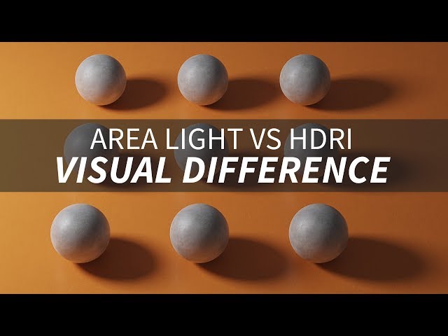 KeyShot Lighting Study: The Visual Difference Between using an Area Light and a HDRI Environment