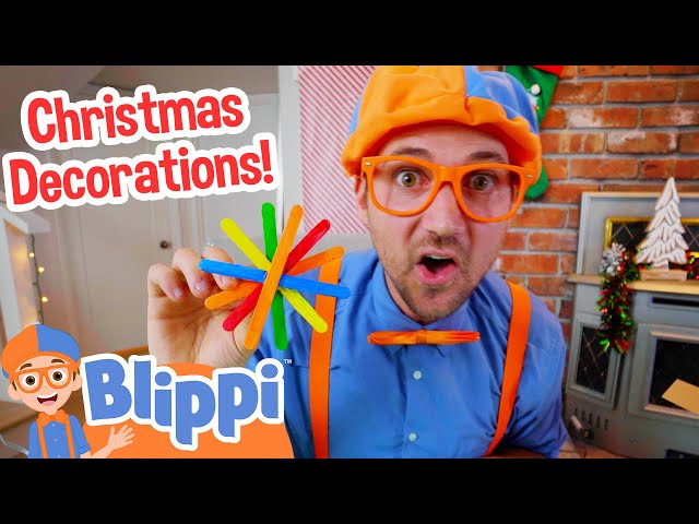 Christmas Arts & Crafts with Blippi | Blippi Full Episodes | Christmas Videos for Kids | Blippi Toys