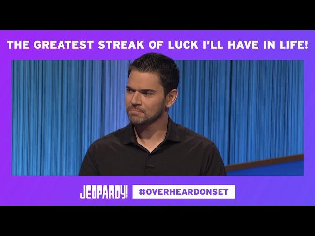 Andy the Super-Champ Slayer | Overheard on Set | JEOPARDY!