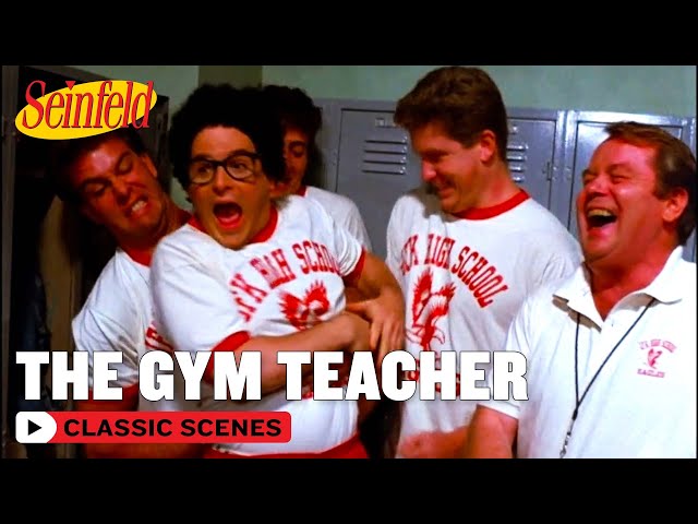 George Gets A Wedgie From His Gym Teacher | The Library | Seinfeld