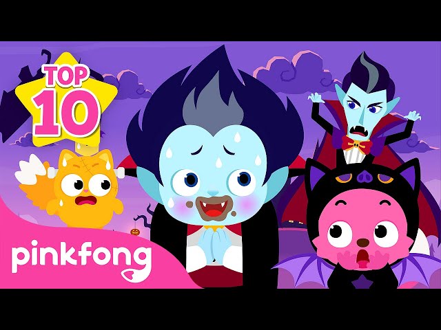 [TOP 10] Baby Monsters Yes Papa | Halloween Songs Compilation for Kids | Pinkfong