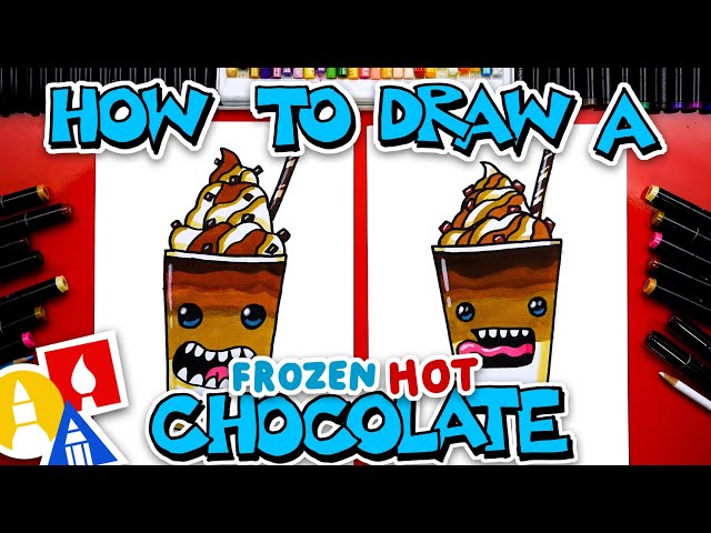 How To Draw A Frozen Hot Chocolate Drink