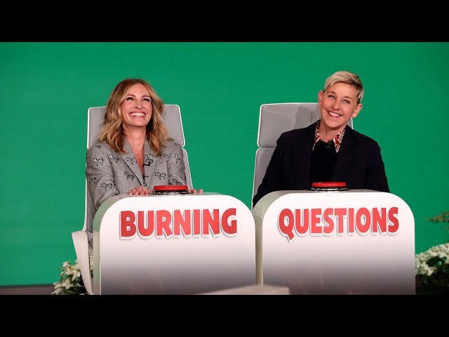 Julia Roberts Plays ‘Burning Questions’
