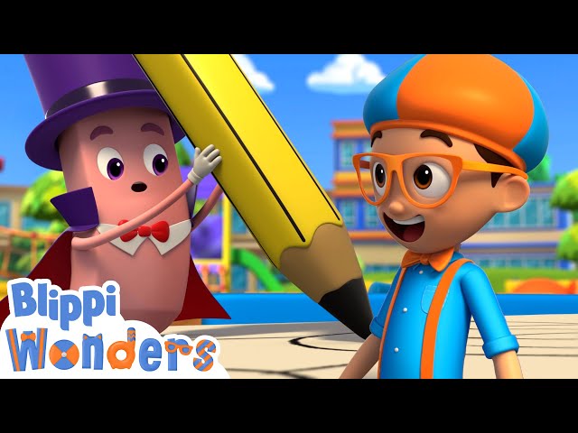 How Do Erasers Work - Magic Or Science? | Blippi Wonders | Educational Cartoons for Kids