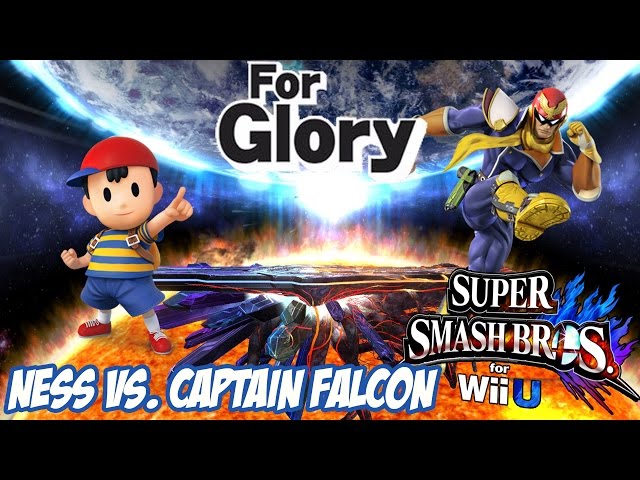 For Glory! - Ness vs. Captain Falcon [Super Smash Bros. for Wii U] [1080p60]