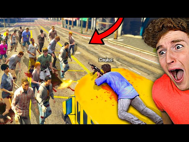 Surviving ZOMBIE APOCALYPSE For 200 DAYS In GTA 5! *LIVE*