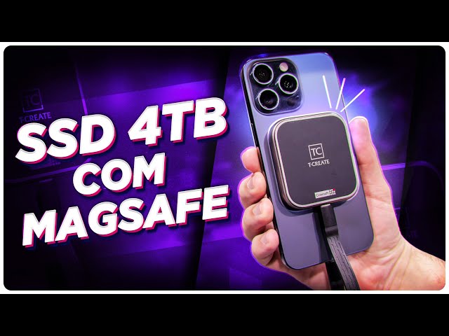 Um SSD de 4TB com MagSafe para iPhone 15!