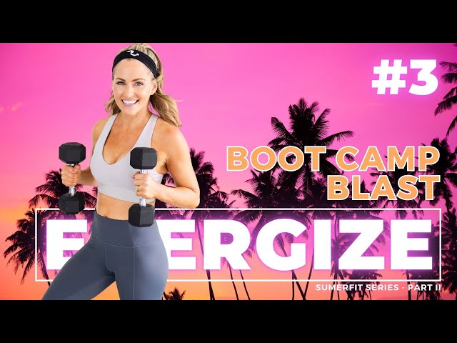 Boot Camp Blast with Weights - Full Body Workout at Home (ENERGIZE DAY 3)