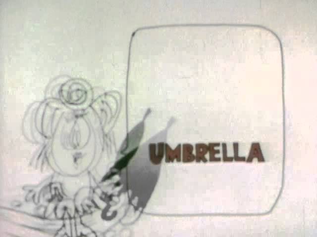 Classic Sesame Street animation - U for umbrella